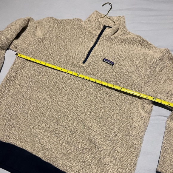 Patagonia Woolyester Fleece Pullover - Cream/Blue - XL - Picture 6 of 6